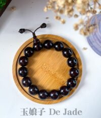 小叶紫檀带金星 Small-Leaf Rosewood with Golden Star Bracelet