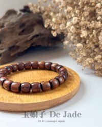 降香黄檀手串 Hainan Huanghuali Barrel Bead Bracelet