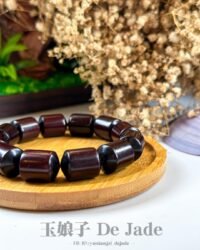 印度小叶紫檀桶珠手串 Indian Small-Leaf Rosewood Barrel Bead Bracelet