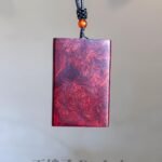 小叶紫檀瘤疤料无事牌吊坠 Small-Leaf Rosewood Pendant