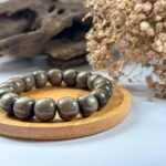 金丝楠阴沉绿料手串 Golden Phoebe Green Buried Wood Bracelet