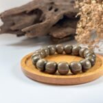 金丝楠阴沉绿料手串 Golden Phoebe Green Buried Wood Bracelet