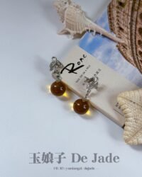 490076339_1251526066518763_1511541408484238431_n S925 琥珀耳钉 S925 Amber Earrings