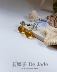 490236543_1251526189852084_4605569901133507231_n S925 琥珀耳钉 S925 Amber Earrings
