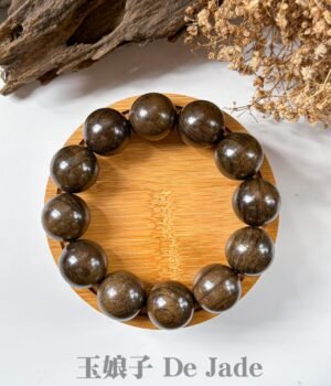 金丝楠阴沉乌木手串 Golden Phoebe Buried Wood Bracelet