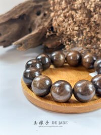 IMG_4271.JPG f 金丝楠阴沉乌木水波手串 Golden Phoebe Buried Wood Ripple Bracelet