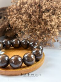 IMG_4272.JPG f 金丝楠阴沉乌木水波手串 Golden Phoebe Buried Wood Ripple Bracelet