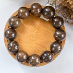 IMG_4273.JPG f 金丝楠阴沉乌木水波手串 Golden Phoebe Buried Wood Ripple Bracelet