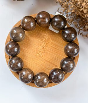 IMG_4273.JPG f 金丝楠阴沉乌木水波手串 Golden Phoebe Buried Wood Ripple Bracelet