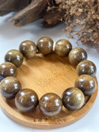 IMG_4274.JPG B 金丝楠乌金料手串 Golden Phoebe Black-Gold Bracelet