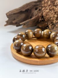 IMG_4276.JPG B 金丝楠乌金料手串 Golden Phoebe Black-Gold Bracelet