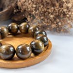 IMG_4282.JPG A 金丝楠乌金料手串 Golden Phoebe Black-Gold Bracelet