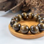 IMG_4283.JPG A 金丝楠乌金料手串 Golden Phoebe Black-Gold Bracelet