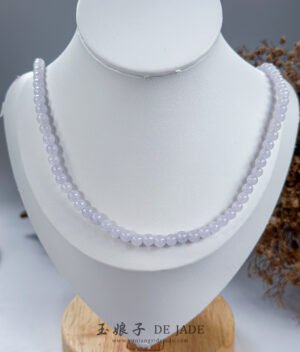 S925紫翡翠长串 Lavender Jadeite Long Necklace