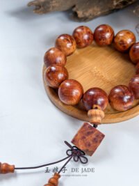 IMG_4564.JPG 崖 崖柏瘤疤料手串 Thuja Burl Bracelet