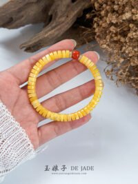 IMG_4584.JPG蜜蜡 蜜蜡算盘珠手串 Beeswax Abacus Bead Bracelet