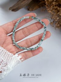 IMG_4598.JPG 飘 冰飘蓝花翡翠手串 Ice Blue Floral Jadeite Bracelet