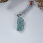 IMG_4612.JPG 貔貅 果绿貔貅吊坠 Green Pixiu Jade Pendant