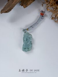 IMG_4612.JPG 貔貅 果绿貔貅吊坠 Green Pixiu Jade Pendant