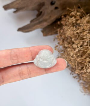 冰件笑佛吊坠 Ice-Type Laughing Buddha Jade Pendant