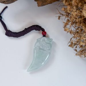 貅龙牙吊坠 Pixiu Dragon Tooth Jade Pendant