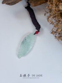 IMG_5306.JPG 飘花龙鱼吊坠 Floating Flower Dragon Fish Jade Pendant