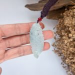 IMG_5310.JPG 飘花龙鱼吊坠 Floating Flower Dragon Fish Jade Pendant