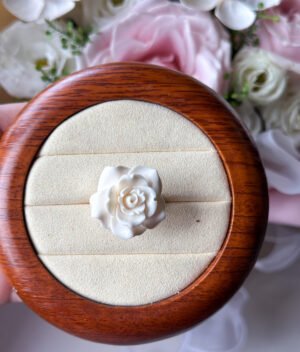 猛犸象牙玫瑰戒指 Mammoth Ivory Rose Ring