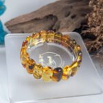 花珀手牌 Flower Amber Wrist Plaque Bracelet