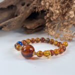一套紫蜜项链和手链 Purple Beeswax Amber Necklace & Bracelet Set