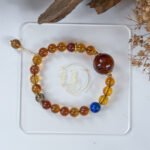 一套紫蜜项链和手链 Purple Beeswax Amber Necklace & Bracelet Set