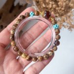 溶洞飘白蜜手串 Cave Amber Floating White Amber Bracelet