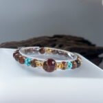 溶洞飘白蜜手串 Cave Amber Floating White Amber Bracelet