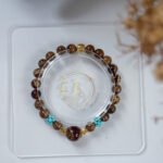 溶洞飘白蜜手串 Cave Amber Floating White Amber Bracelet