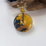 雨花海草琥珀手镯&平安扣 Rain Flower Seaweed Amber Bangle & Peace Pendant