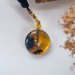 雨花海草琥珀手镯&平安扣 Rain Flower Seaweed Amber Bangle & Peace Pendant
