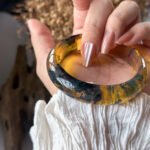 雨花海草琥珀手镯&平安扣 Rain Flower Seaweed Amber Bangle & Peace Pendant