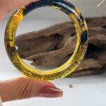 雨花海草琥珀手镯&平安扣 Rain Flower Seaweed Amber Bangle & Peace Pendant