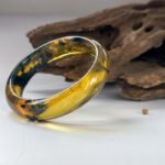 雨花海草琥珀手镯&平安扣 Rain Flower Seaweed Amber Bangle & Peace Pendant