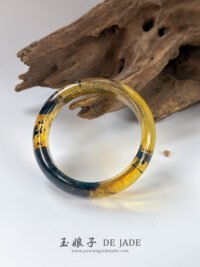 雨花海草琥珀手镯&平安扣 Rain Flower Seaweed Amber Bangle & Peace Pendant