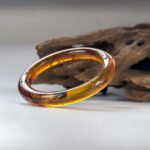 红蜜琥珀手镯＆平安扣 Red Honey Amber Bangle & Peace Pendant Necklace