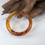 红蜜琥珀手镯＆平安扣 Red Honey Amber Bangle & Peace Pendant Necklace