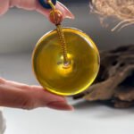 绿茶琥珀手镯＆平安扣吊坠 Green Tea Amber Bangle & Peace Pendant