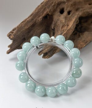 果绿翡翠手串 Apple Green Jadeite Bracelet
