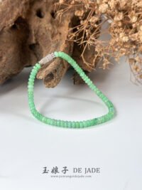 IMG_7004.JPG 果绿翡翠算盘珠手串 Apple Green Jadeite Abacus Bead Bracelet