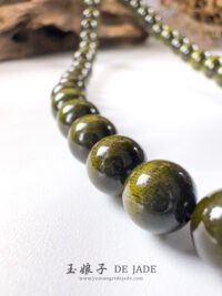 IMG_7436.JPG 金丝楠木长串 Golden Phoebe Green-Toned Long Strand